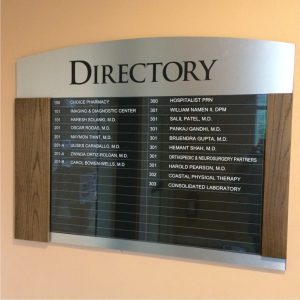 Attractive Directory Signage